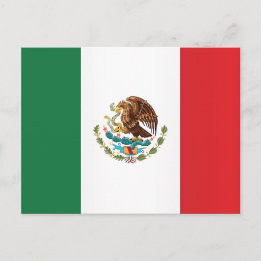 Vlag van Mexico Briefkaart (Voorkant)