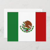 Vlag van Mexico Briefkaart (Voorkant / Achterkant)