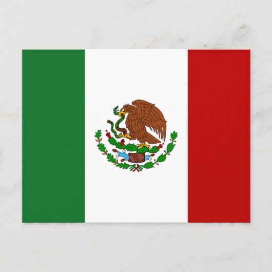Vlag van Mexico Briefkaart (Voorkant)