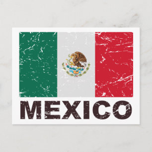  vlag van Mexico Briefkaart