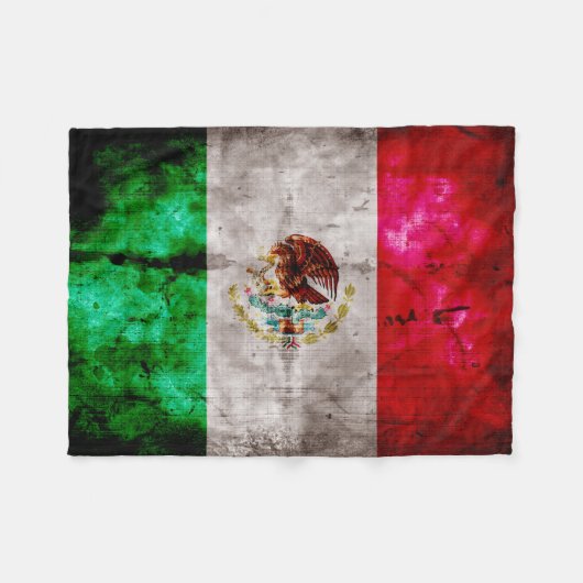  vlag van Mexico Fleece Deken (Voorkant (Horizontaal))