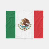 Vlag van Mexico Fleece Deken (Voorkant (Horizontaal))