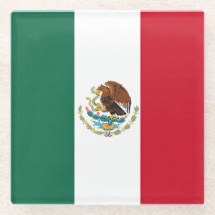 Vlag van Mexico Glazen Onderzetter