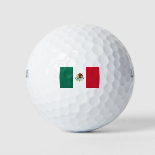 Vlag van Mexico Golfballen (Voorkant)