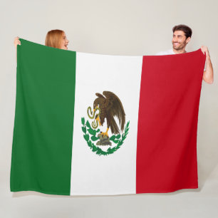 Vlag van Mexico groot Fleece Deken