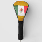 Vlag van Mexico Grunge Style Golfheadcover (Voorkant)
