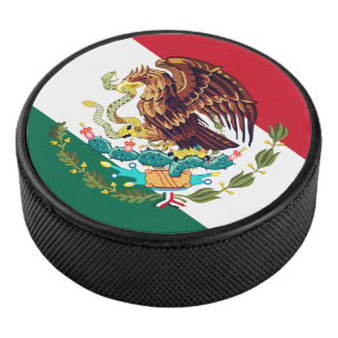 Vlag van Mexico Hockey Puck