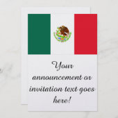 Vlag van Mexico Kaart (Voorkant / Achterkant)