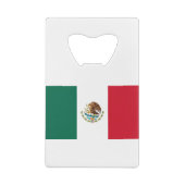 Vlag van Mexico Kredietkaart Flessenopener (Achterkant)