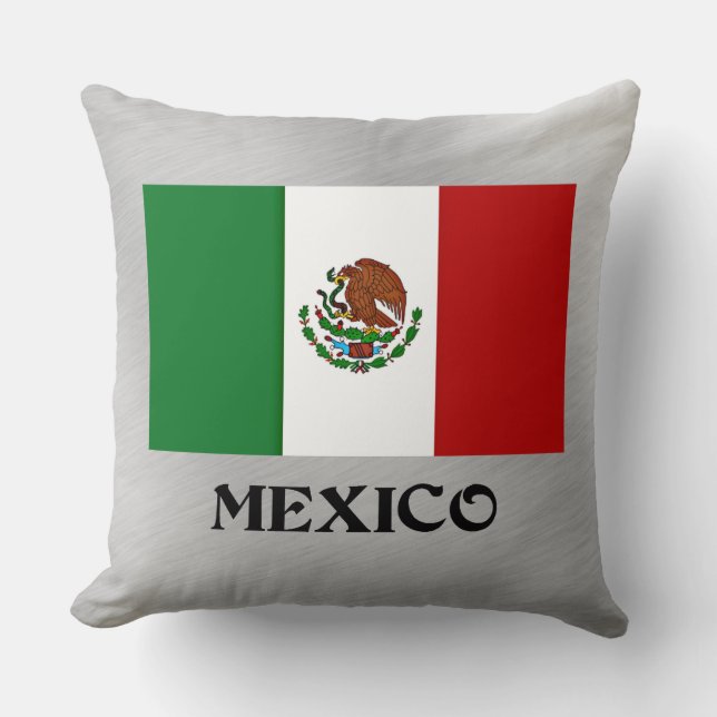Vlag van Mexico Kussen (Voorkant)