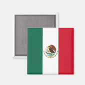Vlag van Mexico Magneet (Voorkant / Achterkant)