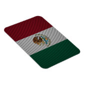 Vlag van Mexico met Carbon Fiber Effect Magneet (Rechterzijde)