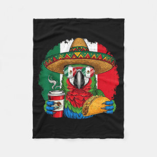 Vlag van Mexico mexicaanse trots mexicaanse wortel Fleece Deken