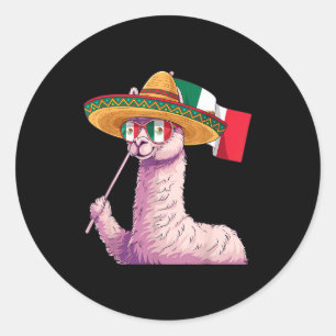 Vlag van Mexico Mexicaanse trots Mexicaanse wortel Ronde Sticker