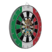 Vlag van Mexico Multi Ring Art Dartbord (Voorkant Links)