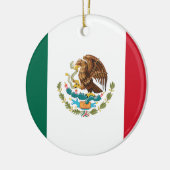 Vlag van Mexico-Ornament Keramisch Ornament (Links)