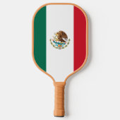 Vlag van Mexico Pickleball Paddle (Achterkant)