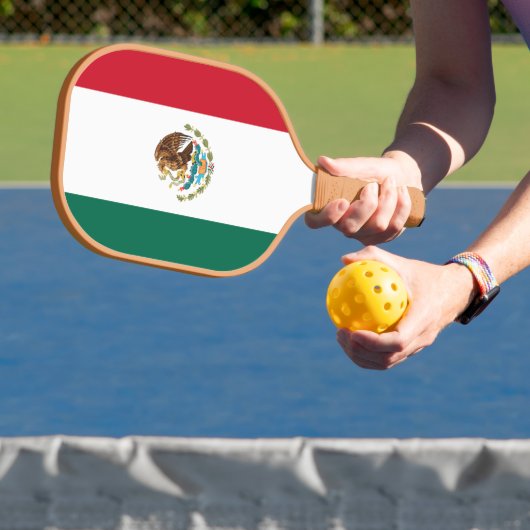 Vlag van Mexico Pickleball Paddle (Insitu)