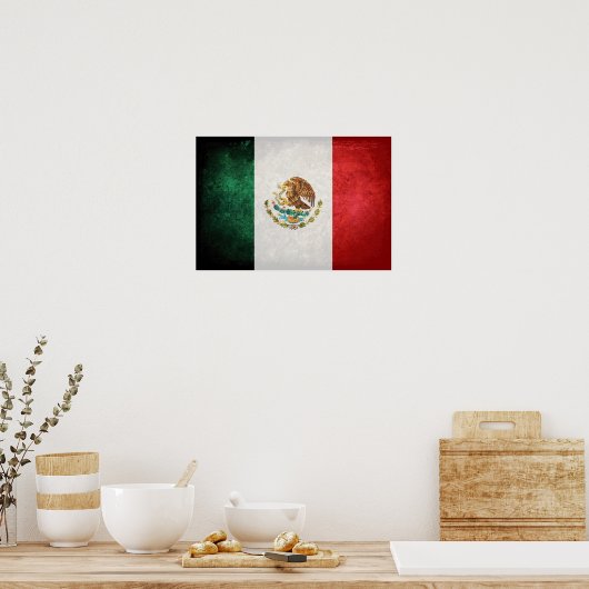 Vlag van Mexico Poster (Keuken)