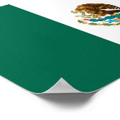 Vlag van Mexico Poster (Hoek)