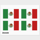 Vlag van Mexico Rechthoekige Sticker (Vel)