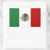 Vlag van Mexico Rechthoekige Sticker (Tas)