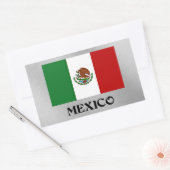 Vlag van Mexico Rechthoekige Sticker (Envelop)