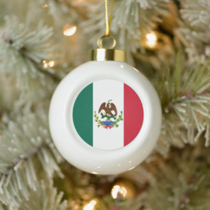 Vlag van Mexico Republiek vlag: 1824-1835 Keramische Bal Ornament