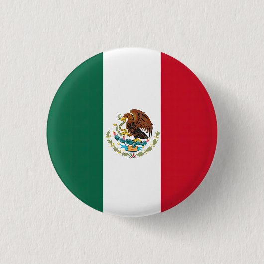 Vlag van Mexico Ronde Button 3,2 Cm (Voorkant)