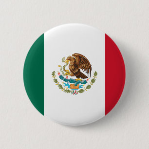 Vlag van Mexico Ronde Button 5,7 Cm