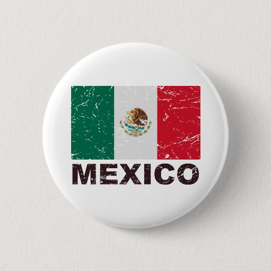 vlag van Mexico Ronde Button 5,7 Cm (Voorkant)