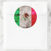  vlag van Mexico Ronde Sticker (Tas)