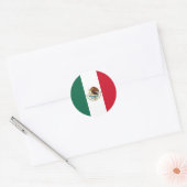 Vlag van Mexico Ronde Sticker (Envelop)