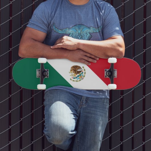 Vlag van Mexico Skateboard (Buiten 3)