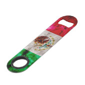  vlag van Mexico Speed Flessenopener (Voorkant Gekanteld)