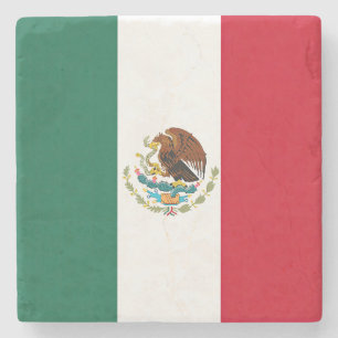 Vlag van Mexico Stenen Onderzetter