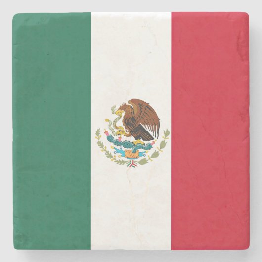 Vlag van Mexico Stenen Onderzetter (Voorkant)