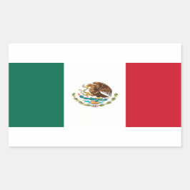 Vlag van Mexico-Sticker Rechthoekige Sticker