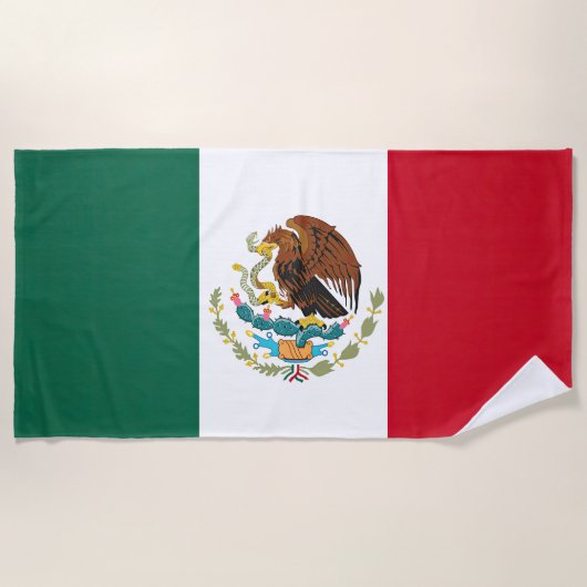 Vlag van Mexico Strandlaken (Voorkant)