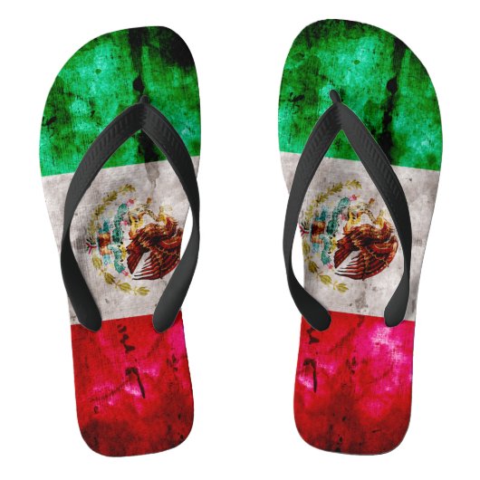  vlag van Mexico Teenslippers (Voetbed)
