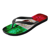  vlag van Mexico Teenslippers (Schuin)