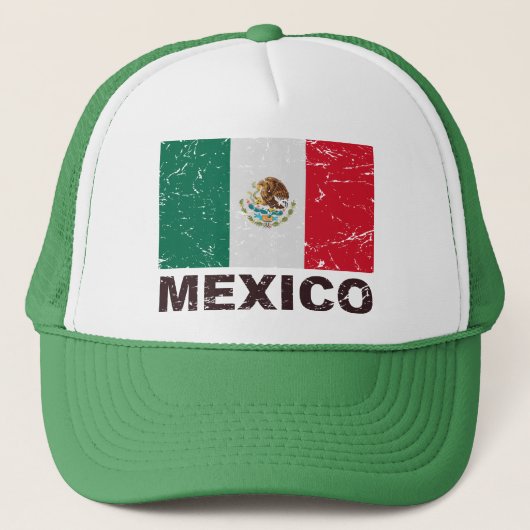  vlag van Mexico Trucker Pet (Voorkant)