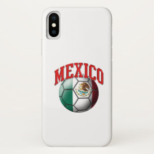 Vlag van Mexico-Voetbal iPhone X Hoesje