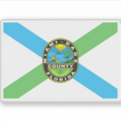 Vlag van Miami-Dade County, Florida Sticker (Voorkant)