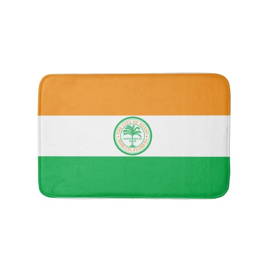 Vlag van Miami, Florida Bathroom Mat (Voorkant)