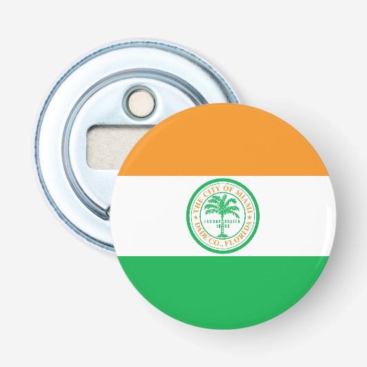 Vlag van Miami, Florida Bottle Opener (Voorkant)