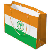 Vlag van Miami, Florida Large Gift Bag Groot Cadeauzakje (Achterkant Gekanteld)
