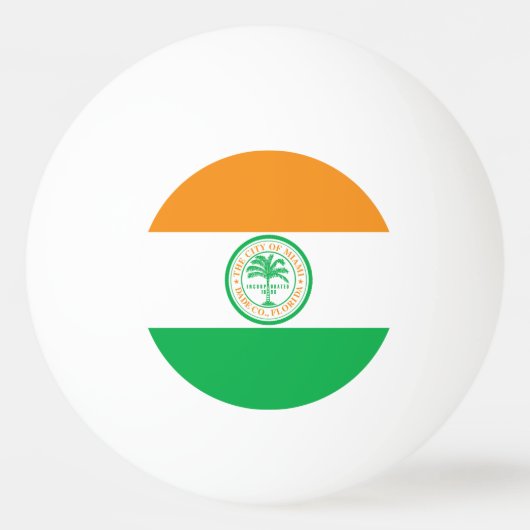 Vlag van Miami, Florida Ping-Pong Ball (Voorkant)