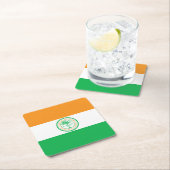 Vlag van Miami, Florida Square Paper Onderzetter (Insitu)