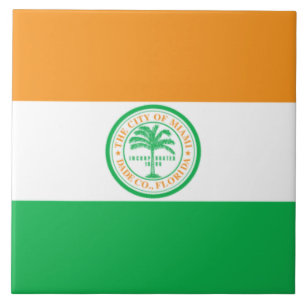 vlag van Miami Tegeltje